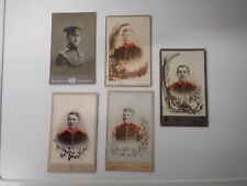 5 Stck. alte originale Soldatenbilder WK 1 - Soldaten in Uniform