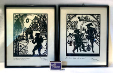 2 x Scherenschnitt; Lotte