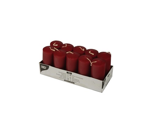 Stumpenkerzen 4x9cm stück - 10,
