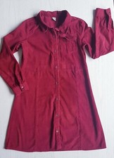 TU (UK) super MÄDCHEN CORD Hemdkleid CORDKLEID Kleid 146 Feincord weinrot wieNEU