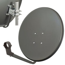 60cm Satelliten Sat Spiegel Schüssel Antenne Anlage HDTV Full Ultra HD UHD 4K d