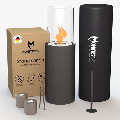 Freistehender bio ethanol - freistehender, bio-ethanol