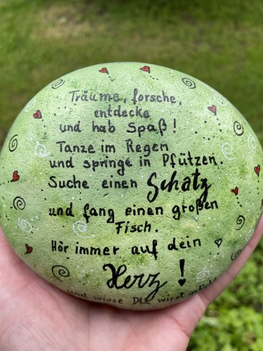 Handbemalter stein geschenk - stein,,