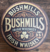 *Metall/Blech-Schild-Bushmills