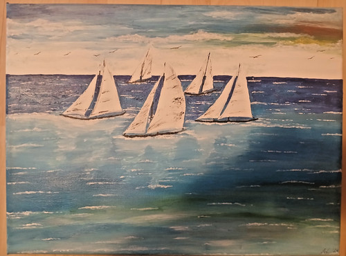 Acrylbild segelschiffe - acrylbild, "segelschiffe"