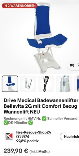 Badewannenlift mit