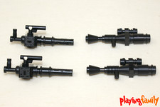 LEGO STAR WARS, 2 Rotationsblaster + 2 Raketenwerfer aus LEGO®-Teilen, Waffen