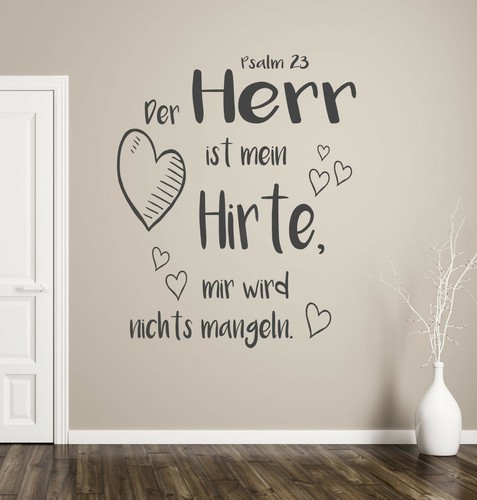 Wandtattoo der herr ist - der, mein