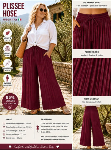 Made italy plissee hose - made,