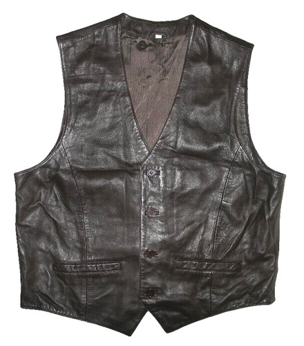Herren lederweste weste - weste, /