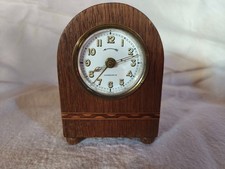 Antiker Lenzkirch Wecker aus Holz