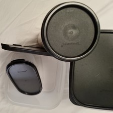 Tupperware Eidgenossen Quadro Schwarz 5x 4L+1x 2,6L+2x500ml+ 1x 1,1LCircular