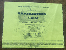 Rammstein Ticket Konzert