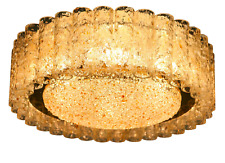 Doria Decken Leuchter Glas Röhrchen Lampe Lüster Ø 46 cm Vintage 60er Jahre