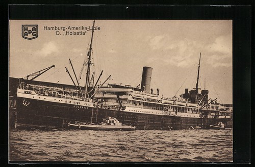 Passagierschiff holsatia - ak,
