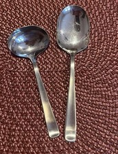 Oxydex Germany Kleeblatt Gemüse-Löffel + Soßenkelle * wie WMF Berlin * Vintage