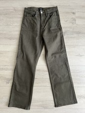 Jeans LINDEX oliv cropped grün 32 34 XS