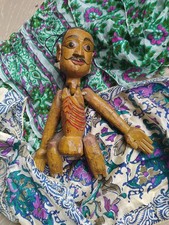 Antike Stabpuppe Halbpuppe