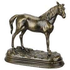 Gusseisen Pferd auf Sockel 