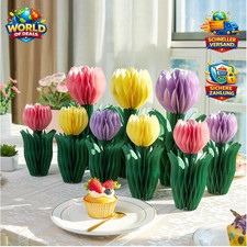3D Tulpen Wabenbälle 9 Stück