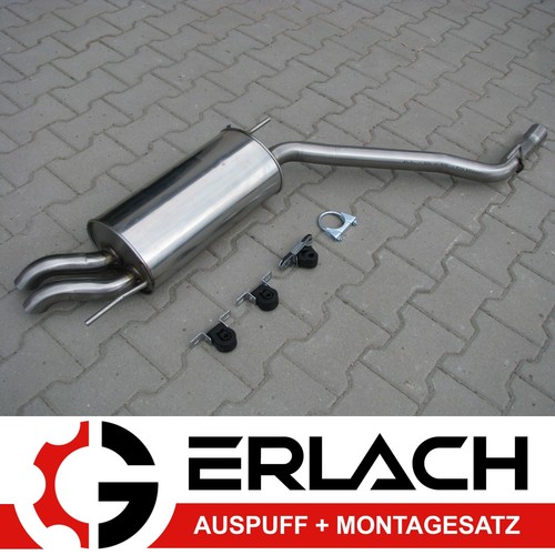 Edelstahl endschalldämpfer - edelstahl,
