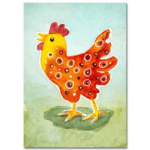 Original postcard print