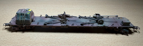 Roco militär flachwagen - h0,