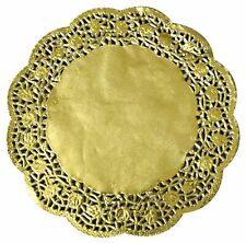 Tortenspitzen rund 27cm 100 Stk gold Kuchen Dekoration Tortendeckchen