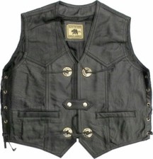  Kinder Lederweste,Biker