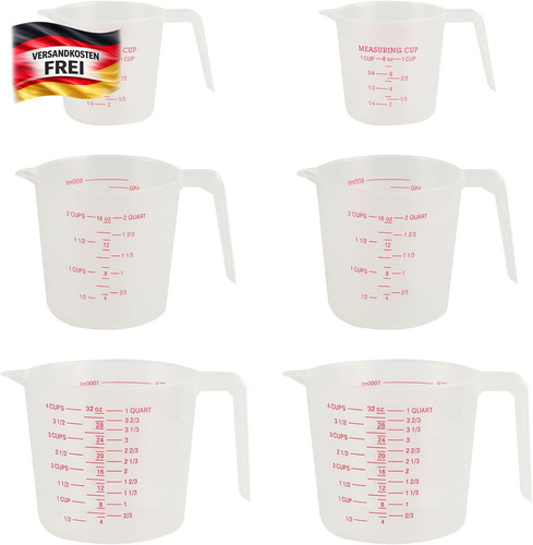 Messbecher set stück - messbecher,
