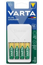 Varta Ladegerät Batterieladegerät Charger mit 4x AA Akkus 2100mAh UK-STECKER