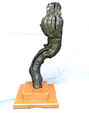 Stele Skulptur Deko Statue, Kunstobjekt Naturholz, Holz P 73