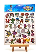 Digimon Stickerbogen Vintage