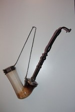 Pfeife, Ulmer Kloben, Meerschaum, Silber, 1900, Meerschaum Pfeife