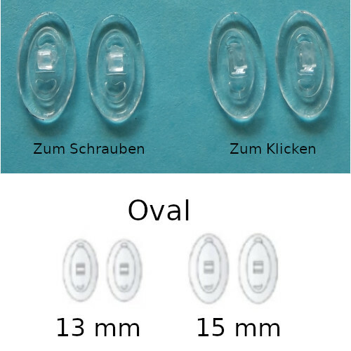 Paar nasenpads oval für - 10,