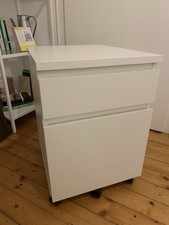 IKEA Malm Schubladenelement auf Rollen, Weiß