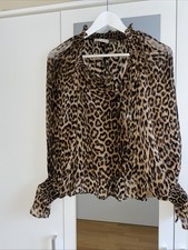 Leoprint Bluse Seide