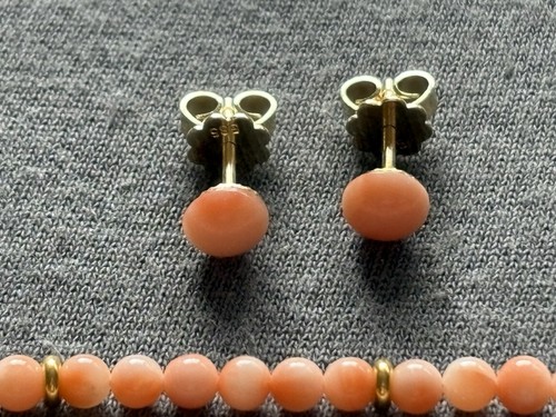 Set koralle ohrstecker - set:, 585