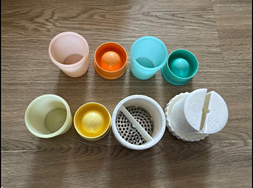 4er set eierbecher aus - eierbecher,