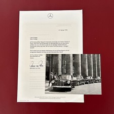 100 Jahre Mercedes-Taxis, Presseinfo von 1996.