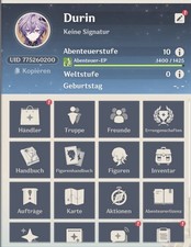 Genshin Impact EU Account AR