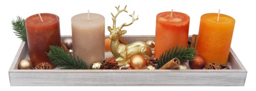 Adventskranhz länglich deko - adventskranhz,