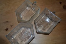 Poncet Glasschütten  3 Stück