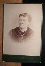 Frau - Portrait ca. 1880er Jahre / KAB David Schnell & Co. Philadelphia USA
