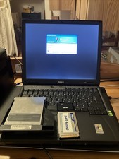 Dell Latitude PP01L Laptop Schwarz Asusu Wireless Adapt und CD + Disk Laufwerk