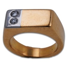 Herren ring brillant 750 - 750, gold