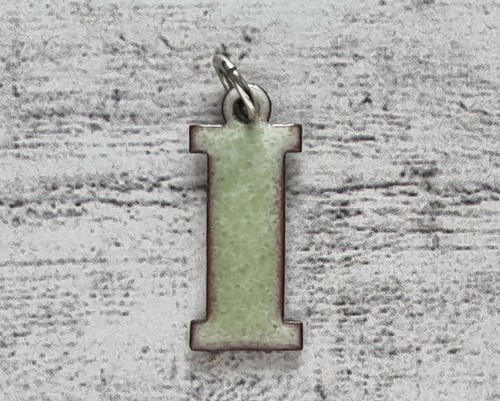 Buchstabe emaille grün - buchstabe,