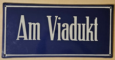 Straßenschild Am Viadukt DDR