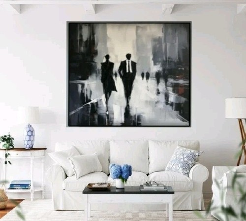 Abstrakt kunst acrylgemälde - abstrakt,