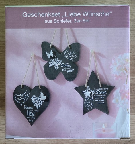 3er geschenkset liebe wünsche - 3er,